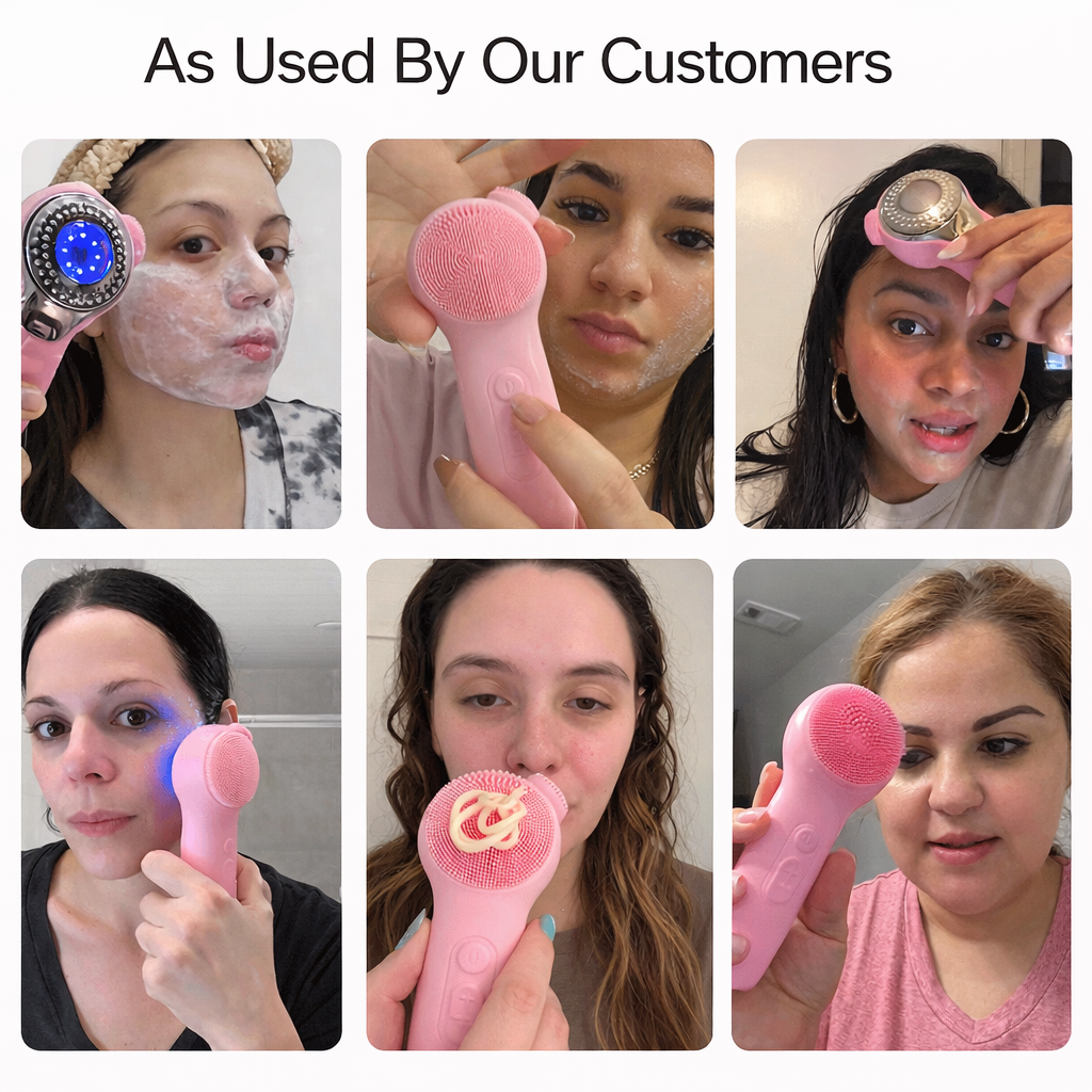 3-in-1 Heated Sonic Facial Cleansing Brush