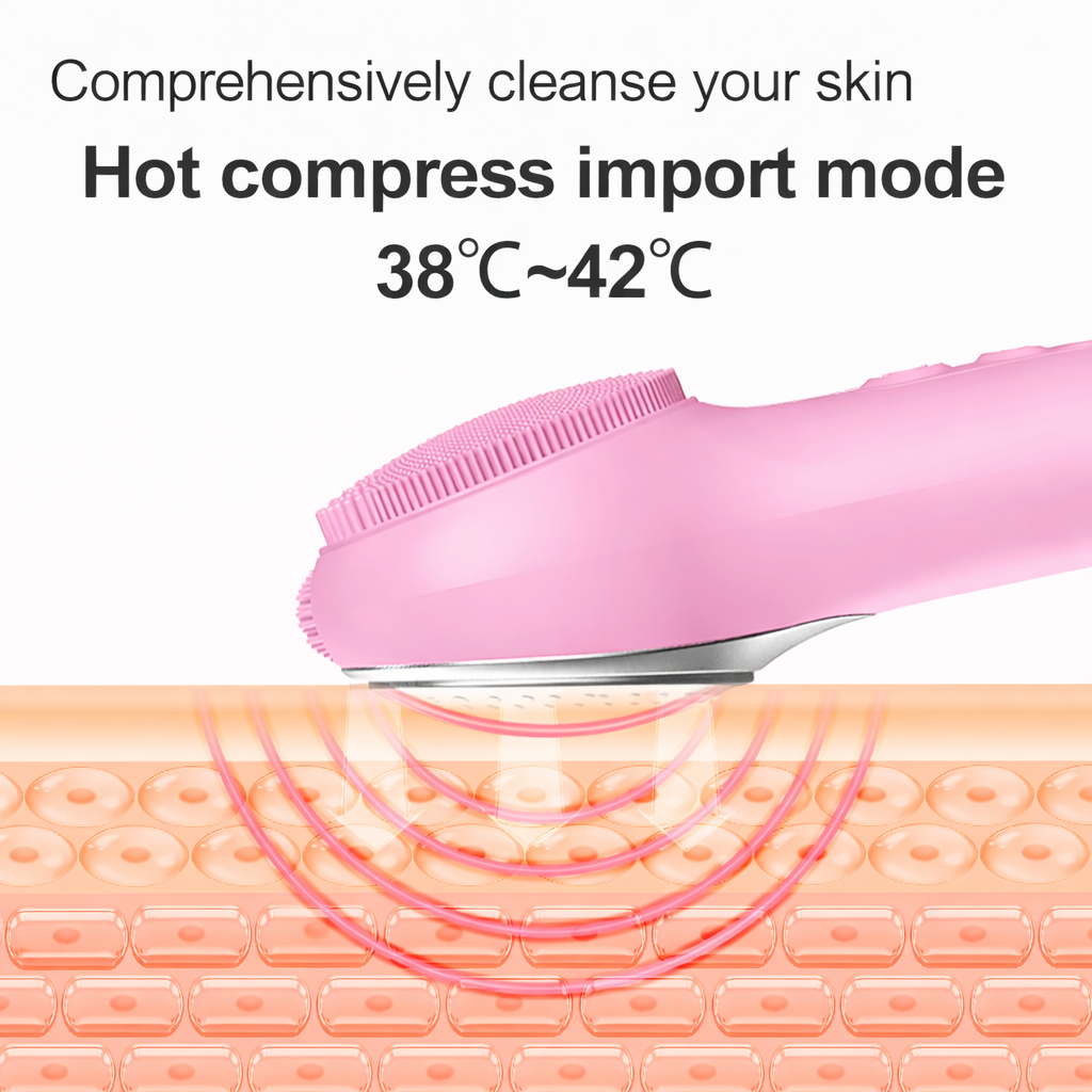 3-in-1 Heated Sonic Facial Cleansing Brush