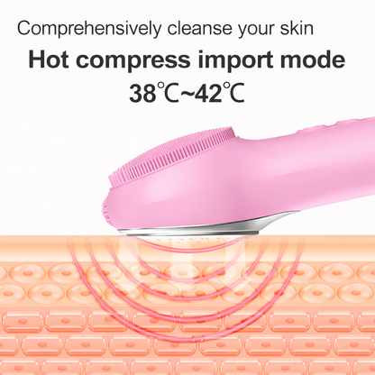 3-in-1 Heated Sonic Facial Cleansing Brush