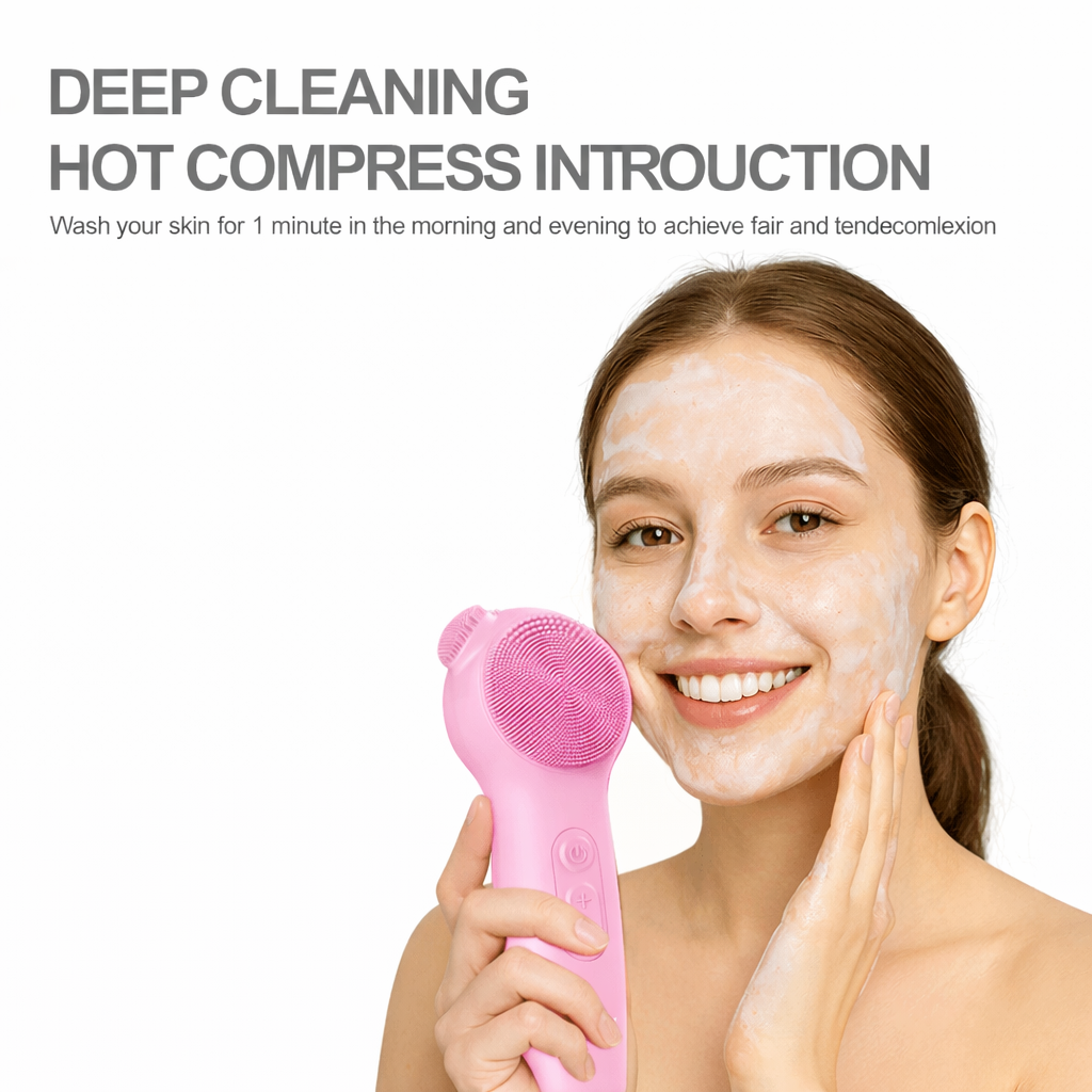 3-in-1 Heated Sonic Facial Cleansing Brush