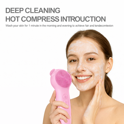 3-in-1 Heated Sonic Facial Cleansing Brush