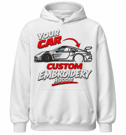 Custom Car Line Embroidered Hoodie