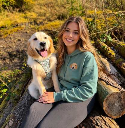 Embroidered Pet Portrait Hoodie