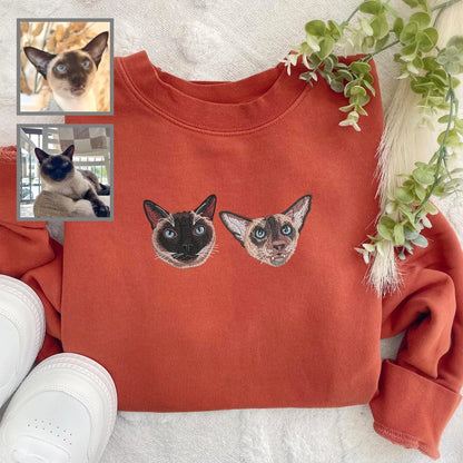 Embroidered Pet Portrait Hoodie